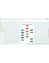 Ventana de Visio Professional 2024 con el efecto de transparencia Mica y un diagrama de flujo